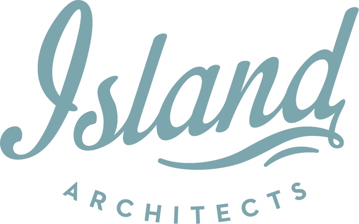 island script logo 2023 blue